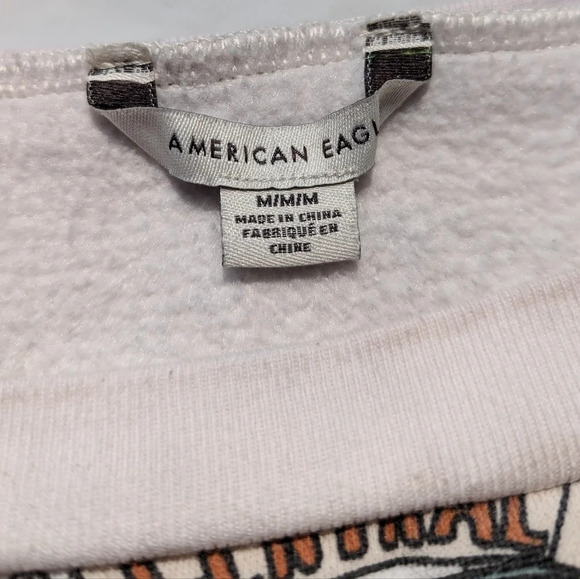 American Eagle Friends Central Perk Cropped Crewneck Sweater - Size Medium Woman - Picture 4 of 7
